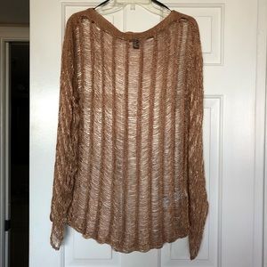 Metallic gold top from Forever21